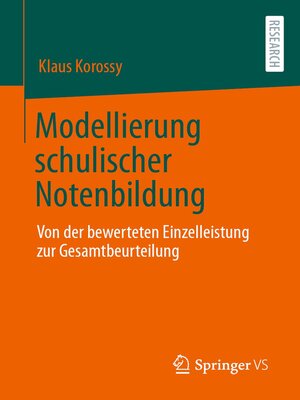 cover image of Modellierung schulischer Notenbildung